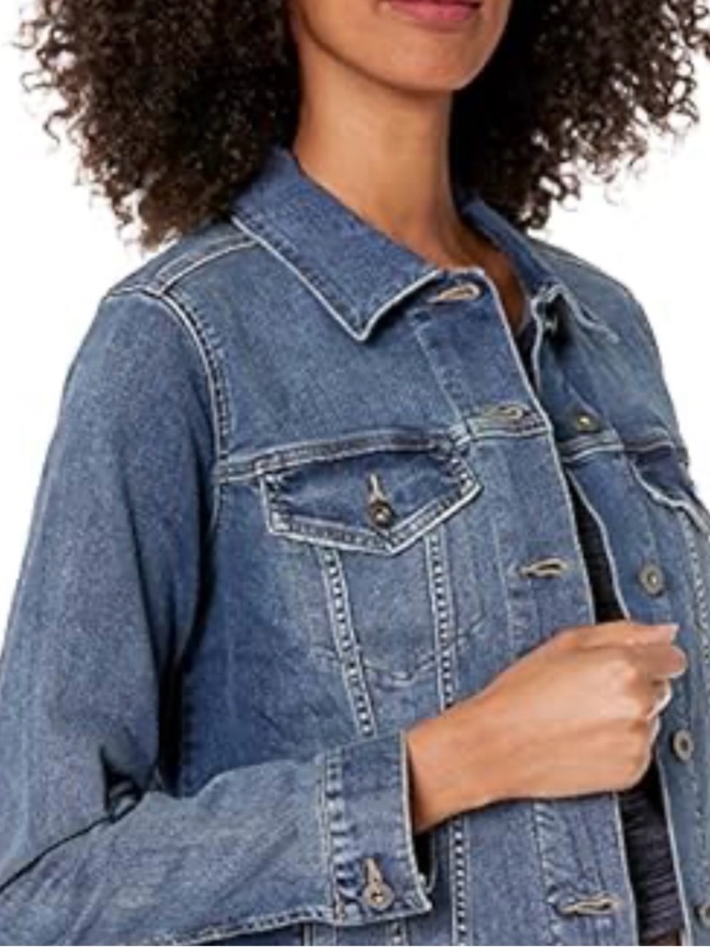 Daily Ritual Light Blue Denim stretch Jacket size small